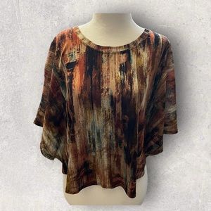 Abstract Multicolor Women's Top